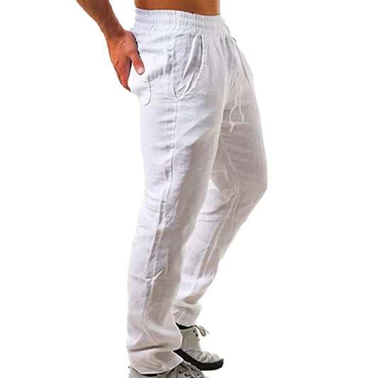 Classic Linen Blend Trousers – Breathable Streetwear Essential
