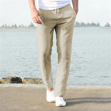 Urban Linen Comfort Pants – Breathable Cotton Blend for Everyday Style