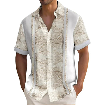 Tropical Escape Striped Hawaiian Shirt – Relaxed Fit Summer Vibes